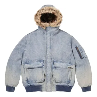 Supreme Reversible Faux-fur Jacket In Blue