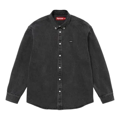 Supreme Ss26 Small Box Denim Shirt 'black'