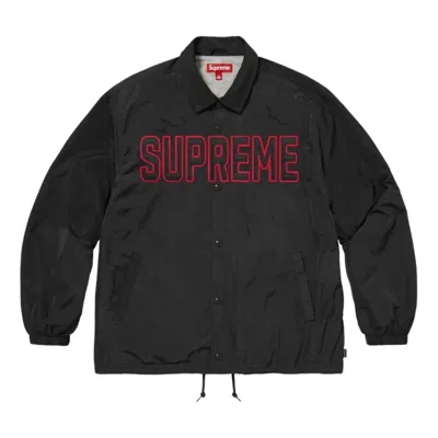 Supreme Spellout Jacket In Black