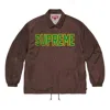 Supreme Press-stud-fastening Jacket In Burgundy