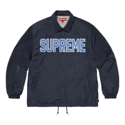 Supreme Spellout Coaches Jacket In Blue