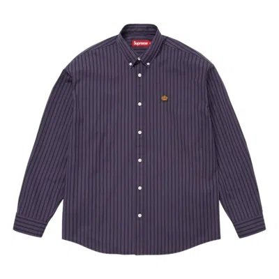 Supreme Ss26 Stripe Shirt 'purple'
