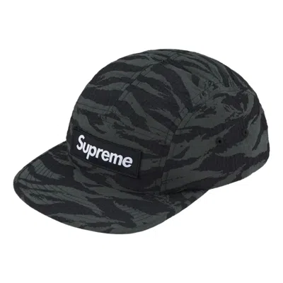 Supreme Ss26 Tiger Camo Ripstop Camp Cap 'black'