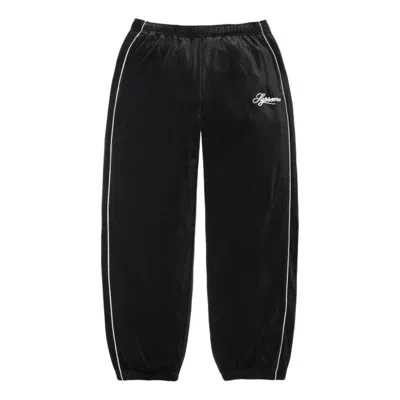 Supreme Ss26 Velour Mesh Track Pant 'black' In Multi