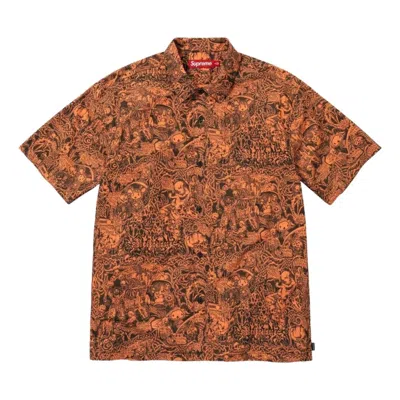 Supreme Ss26 Wombat S/s Shirt 'orange' In Brown
