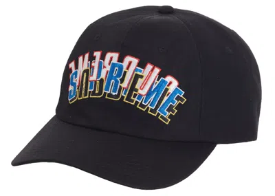 Pre-owned Supreme Stacked Cordura 6panel In Black