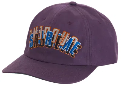 Pre-owned Supreme Stacked Cordura 6panel In Purple
