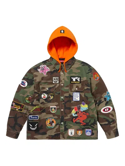 Supreme Stadium Patches "camo" Jacket In Multi