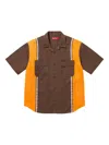Supreme Stadium Reflective Stripe "brown" Shirt In Brown