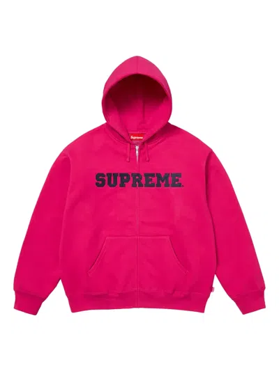 Supreme Stadium Zip-up "pink" Hoodie