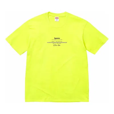 Supreme Standard T-shirt 'yellow'