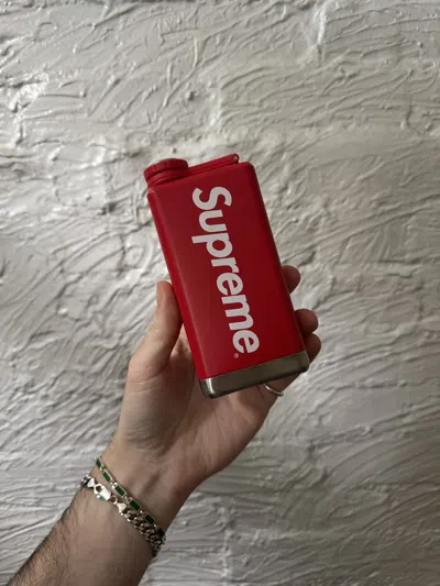 Pre-owned Supreme Stanley Adventure Flask In Red