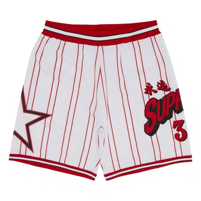 Pre-owned Supreme Star Basketball Short 'white'