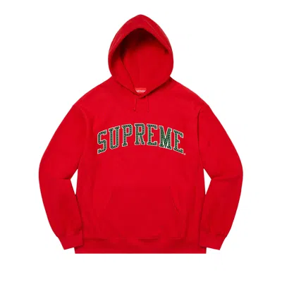 Pre-owned Supreme Stars Arc Hooded Sweatshirt 'red'