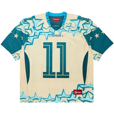 Pre-owned Supreme Stars Football Jersey 'gold' | Men's Size S