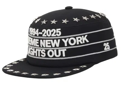 Pre-owned Supreme Stars Studded Pillbox Hat In Black