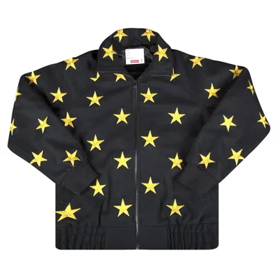 Pre-owned Supreme Stars Zip Stadium Jacket 'black' | Men's Size Xl