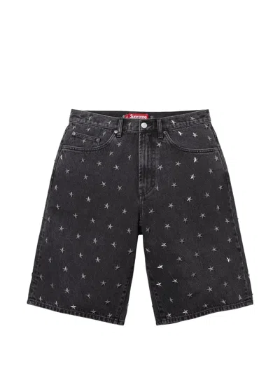 Supreme Star-studded Baggy Shorts In Multi