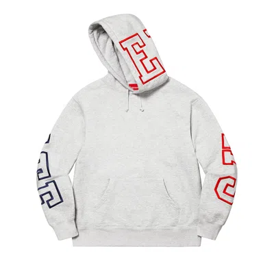 Pre-owned Supreme State Hooded Sweatshirt 'ash Grey'