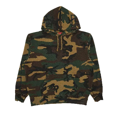 Pre-owned Supreme State Hooded Sweatshirt 'woodland Camo' In Multi-color