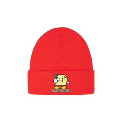 Pre-owned Supreme Sticky Note Beanie 'dark Orange' | Men's Size Onesize