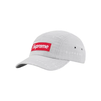 Pre-owned Supreme Stitch Jacquard Camp Cap 'grey'