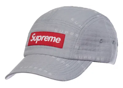 Pre-owned Supreme Stitch Jacquard Camp Cap In Grey