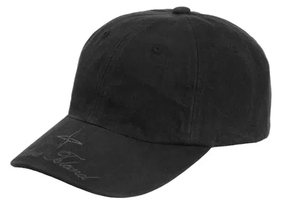 Pre-owned Supreme Stone Island Denim 6panel In Black