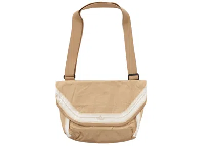 Pre-owned Supreme Stone Island Stripe Messenger Bag 7l In Tan