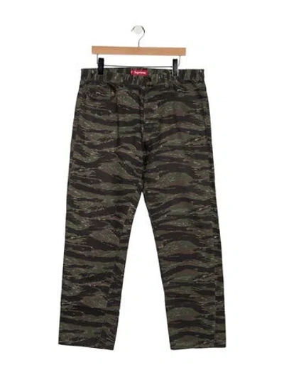 Pre-owned Supreme Straight-leg Jeans In Grey