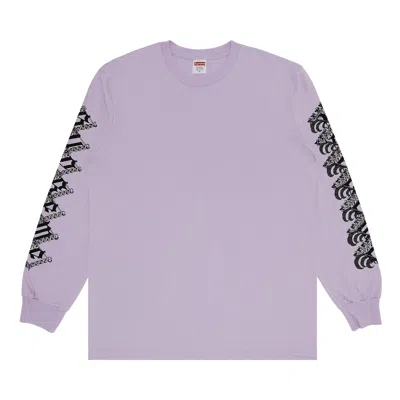 Pre-owned Supreme Strawberries Long-sleeve Tee 'light Purple' | Men's Size Xxl