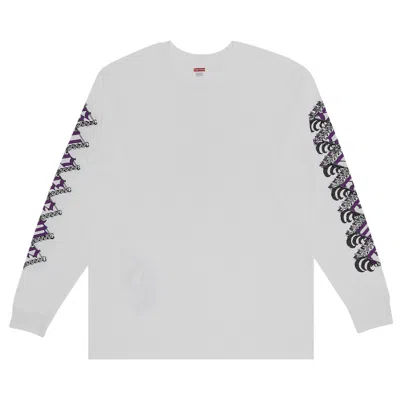 Pre-owned Supreme Strawberries Long-sleeve Tee 'white' | Men's Size Xl