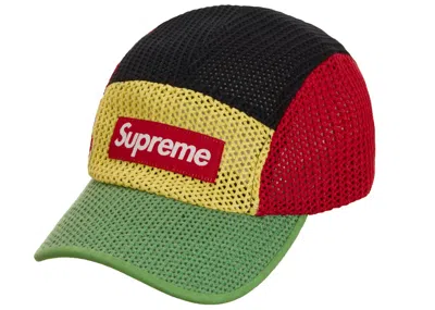 Pre-owned Supreme String Camp Cap In Multi