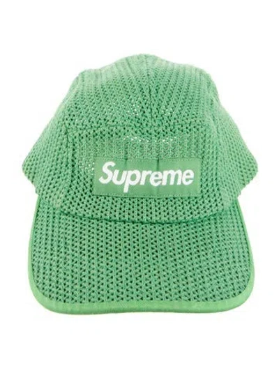 Pre-owned Supreme String Camp Cap In Green