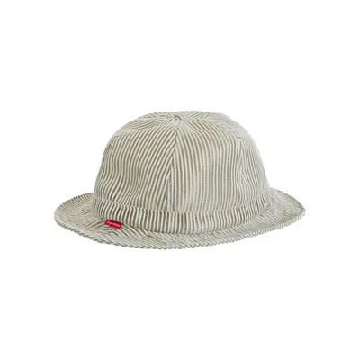 Pre-owned Supreme Stripe Mesh Bell Hat 'taupe' In Tan