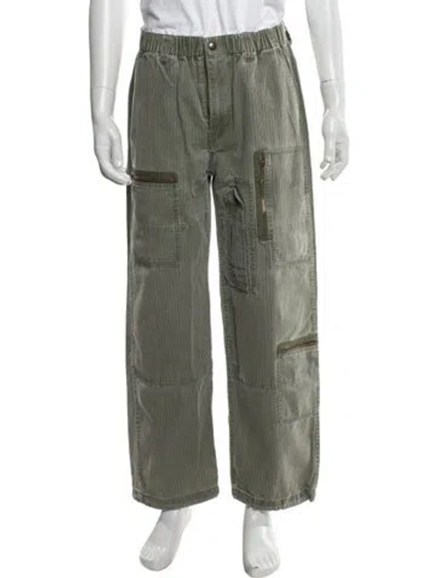 Pre-owned Supreme Striped Cargo Pants In Green