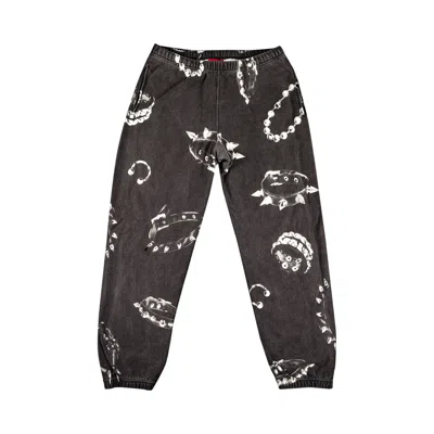 Pre-owned Supreme Studded Collars Sweatpant 'black' | Men's Size M