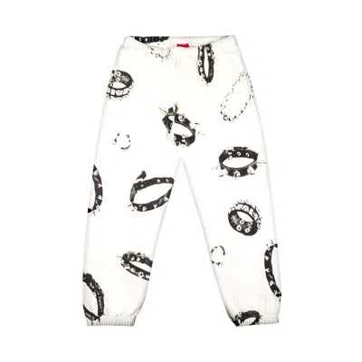 Pre-owned Supreme Studded Collars Sweatpant 'white'