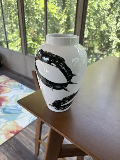 Pre-owned Supreme Studded Collars Vase Fw20 White