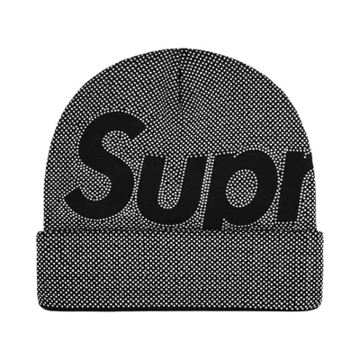Pre-owned Supreme Studded Knockout Big Logo Beanie 'black' | Men's Size Onesize