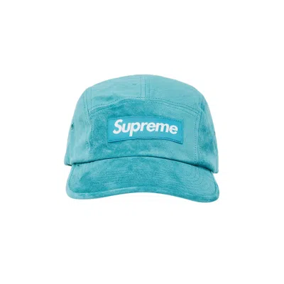 Pre-owned Supreme Suede Camp Cap 'teal'