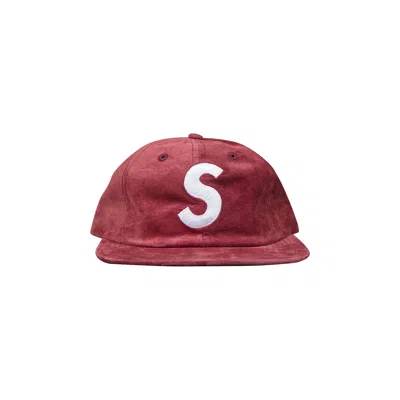 Pre-owned Supreme Suede S Logo 6 Panel 'burgundy' | Red | Men's Size Onesize