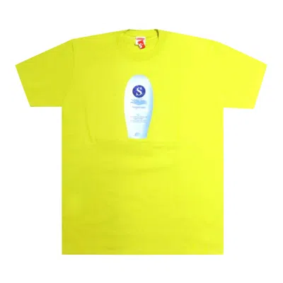 Pre-owned Supreme Super Cream Tee 'sulfur' In Yellow