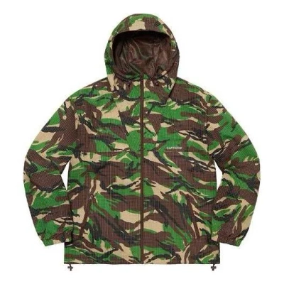 Supreme Support Unit Nylon Ripstop Jacket 'green Brown' In Multi