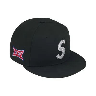 Pre-owned Supreme Swarovski S Logo New Era 'black' | Men's Size 7.5