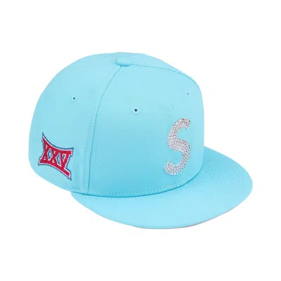 Pre-owned Supreme Swarovski S Logo New Era 'light Blue' | Men's Size 7.375