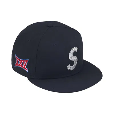 Pre-owned Supreme Swarovski S Logo New Era 'navy' | Blue | Men's Size 7.125