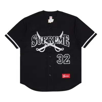 Pre-owned Supreme Swords Baseball Jersey 'black' | Men's Size M