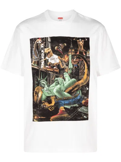 Supreme T-rex T-shirt In White