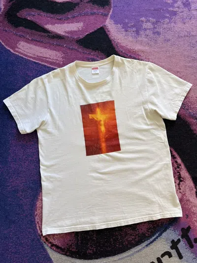 Pre-owned Supreme T-shirt In White